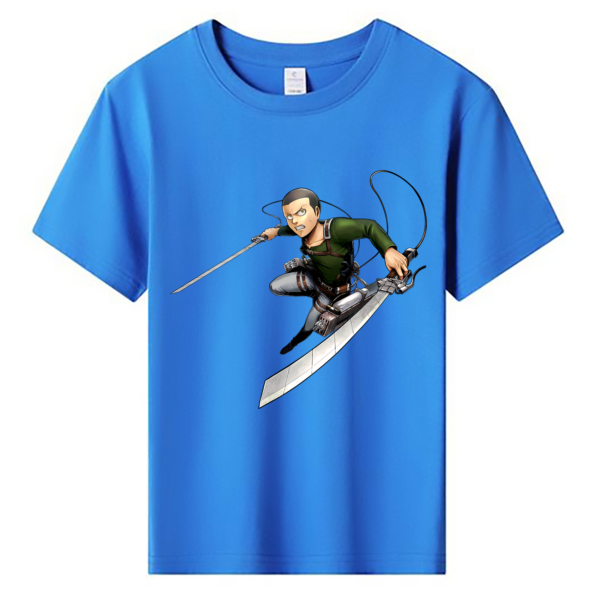 （画像用） 進撃の巨人 コニー·スプリンガー Attack on Titan Connie Springer 綿100％キッズTシャツ（フロントプリント）